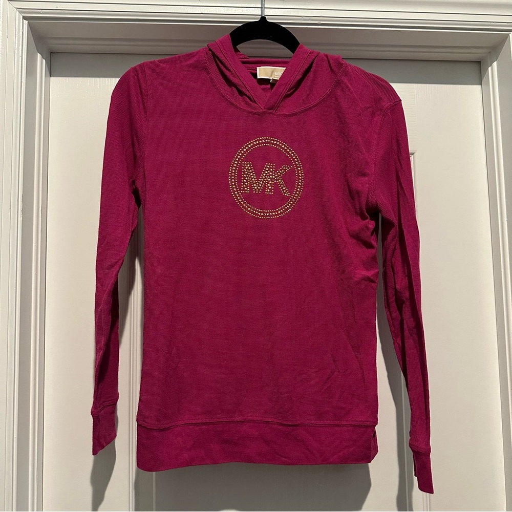 Michael Kors Pink Sweatshirt with Gold Logo